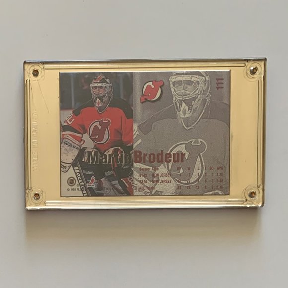 New Jersey Devils Vintage NHL Hockey Cards - Lot of 22 w/ Brodeur Custom Case - Picture 3 of 15